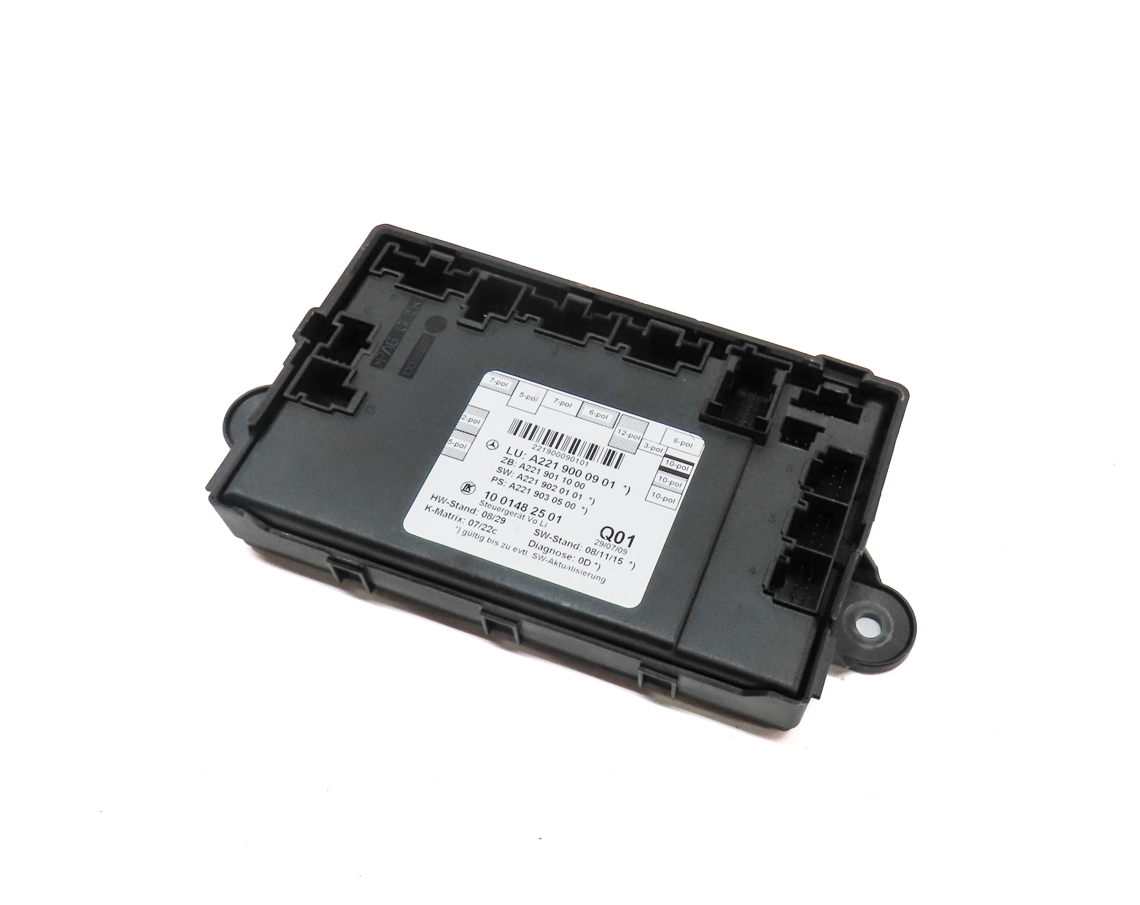 2010 MERCEDES S400 (W221) FRONT LEFT DRIVER DOOR CONTROL MODULE — exact item pictured